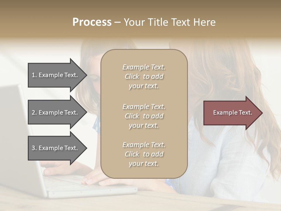 A Woman And A Little Girl Looking At A Laptop PowerPoint Template
