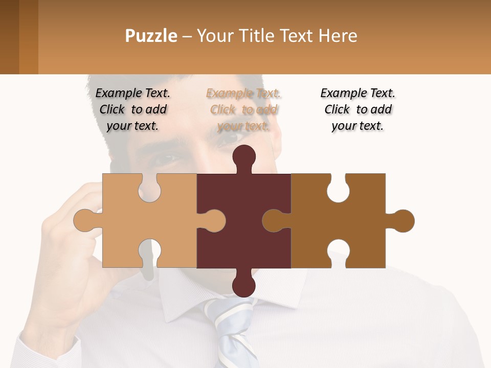 A Smiling Man Talking On A Cell Phone PowerPoint Template