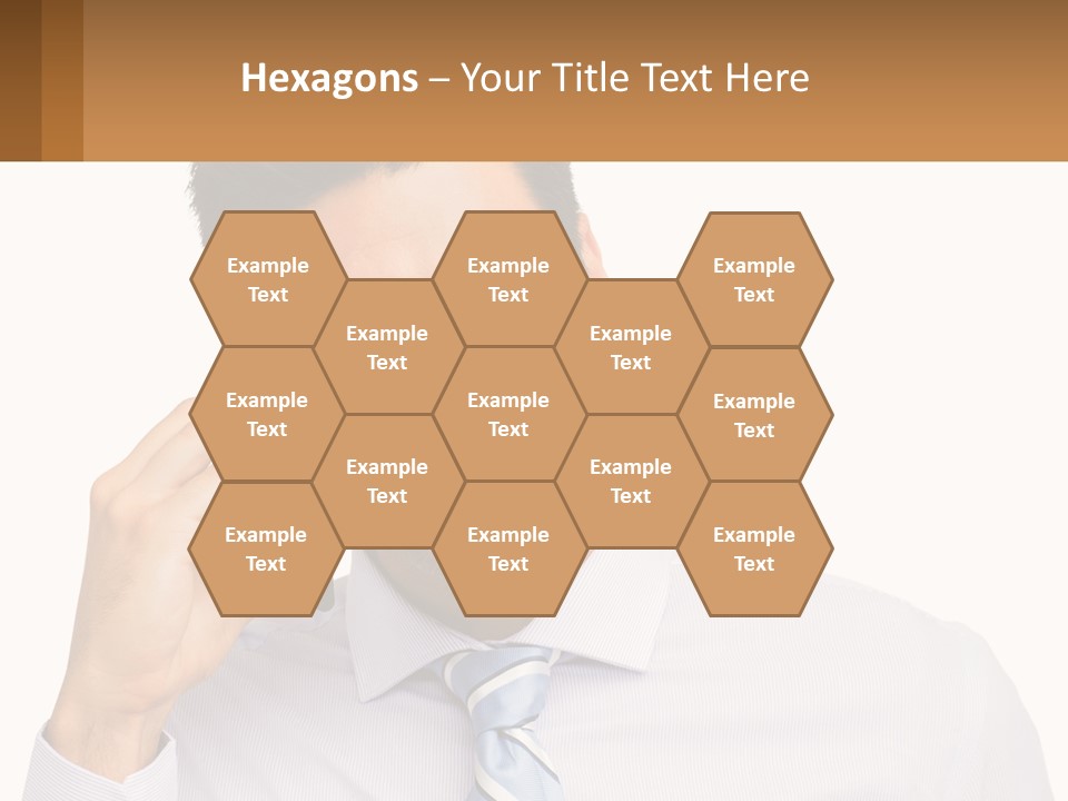 A Smiling Man Talking On A Cell Phone PowerPoint Template