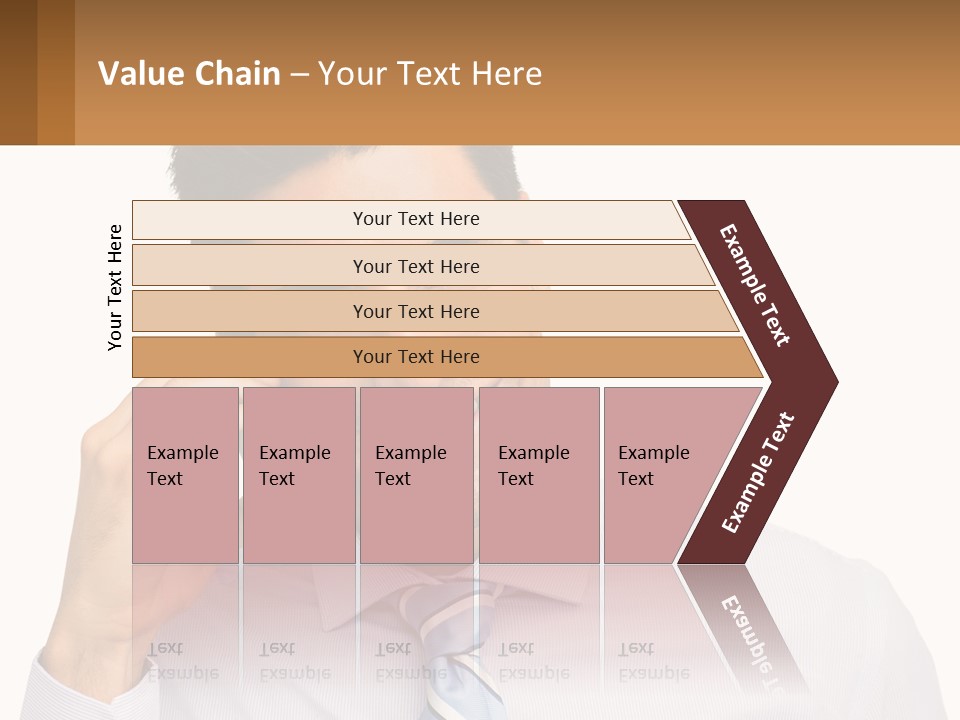 A Smiling Man Talking On A Cell Phone PowerPoint Template