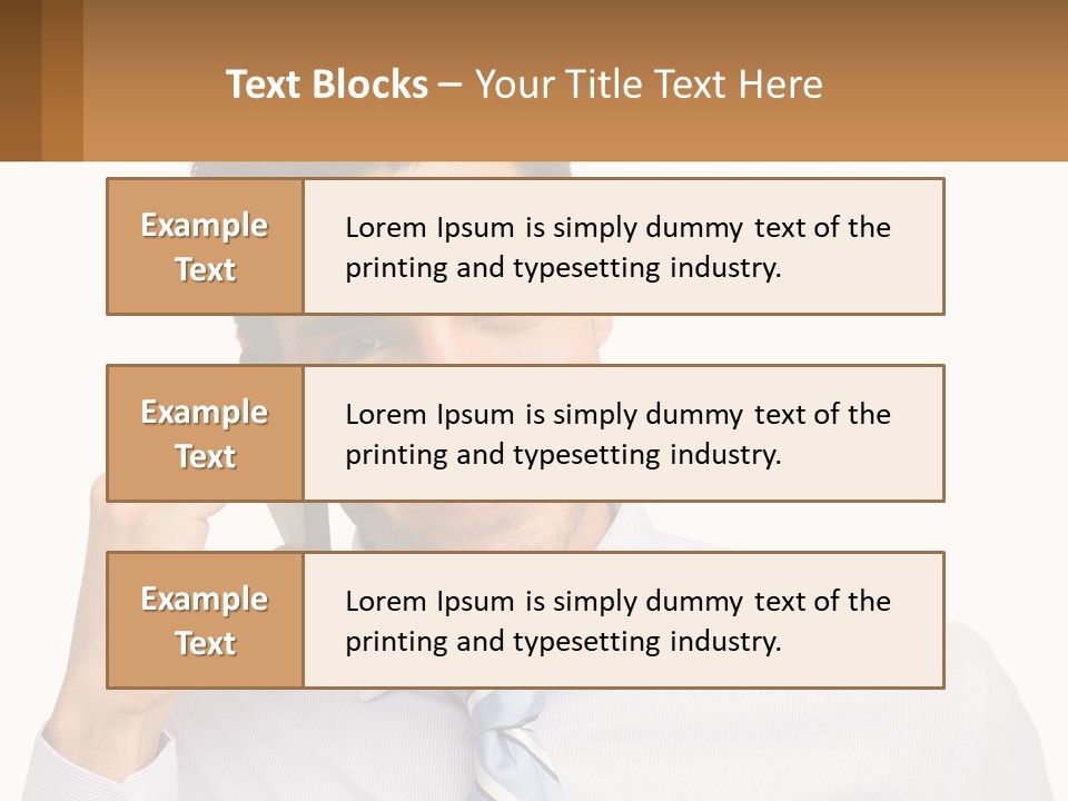 A Smiling Man Talking On A Cell Phone PowerPoint Template