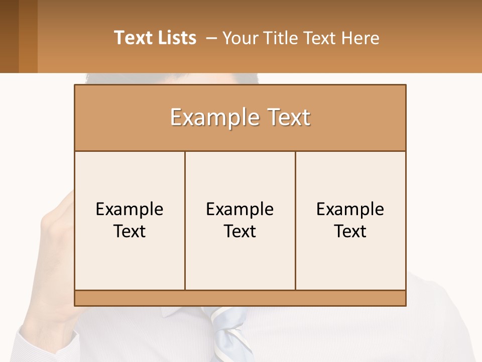 A Smiling Man Talking On A Cell Phone PowerPoint Template