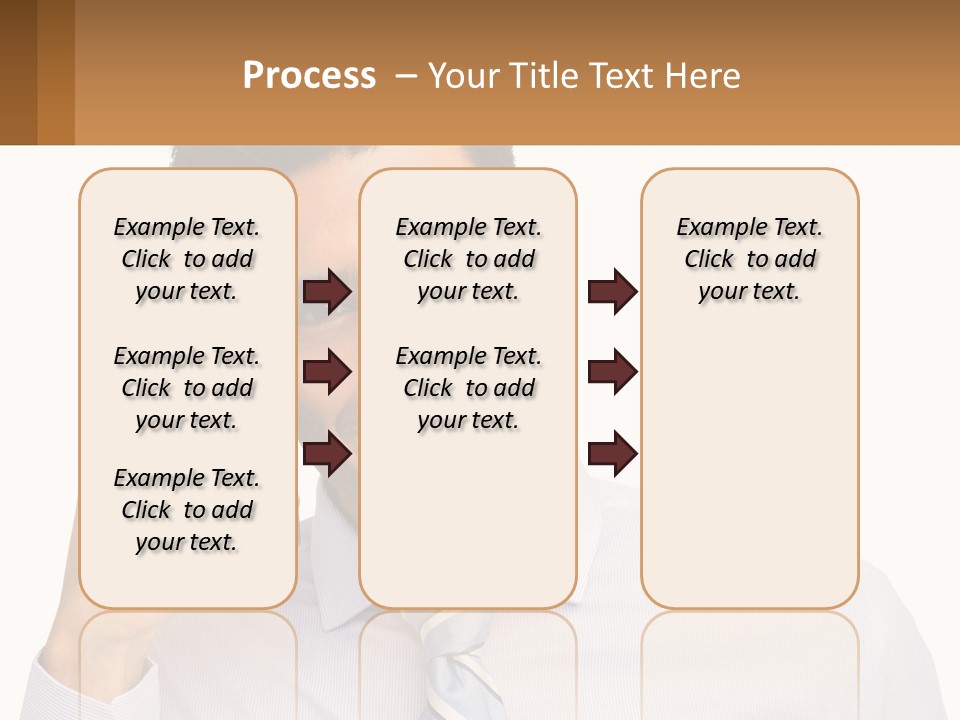 A Smiling Man Talking On A Cell Phone PowerPoint Template