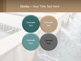 A Power Plant With Water Coming Out Of It PowerPoint Template