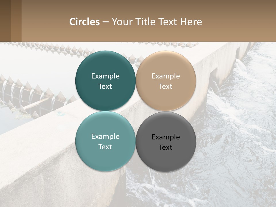 A Power Plant With Water Coming Out Of It PowerPoint Template