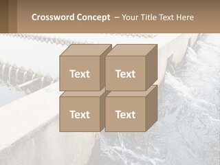 A Power Plant With Water Coming Out Of It PowerPoint Template