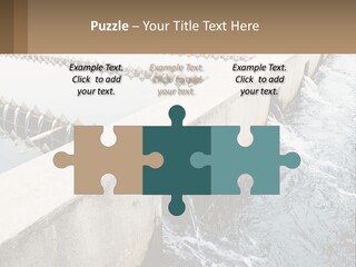 A Power Plant With Water Coming Out Of It PowerPoint Template