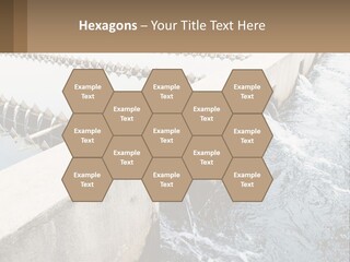 A Power Plant With Water Coming Out Of It PowerPoint Template