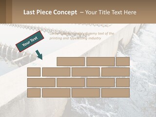 A Power Plant With Water Coming Out Of It PowerPoint Template