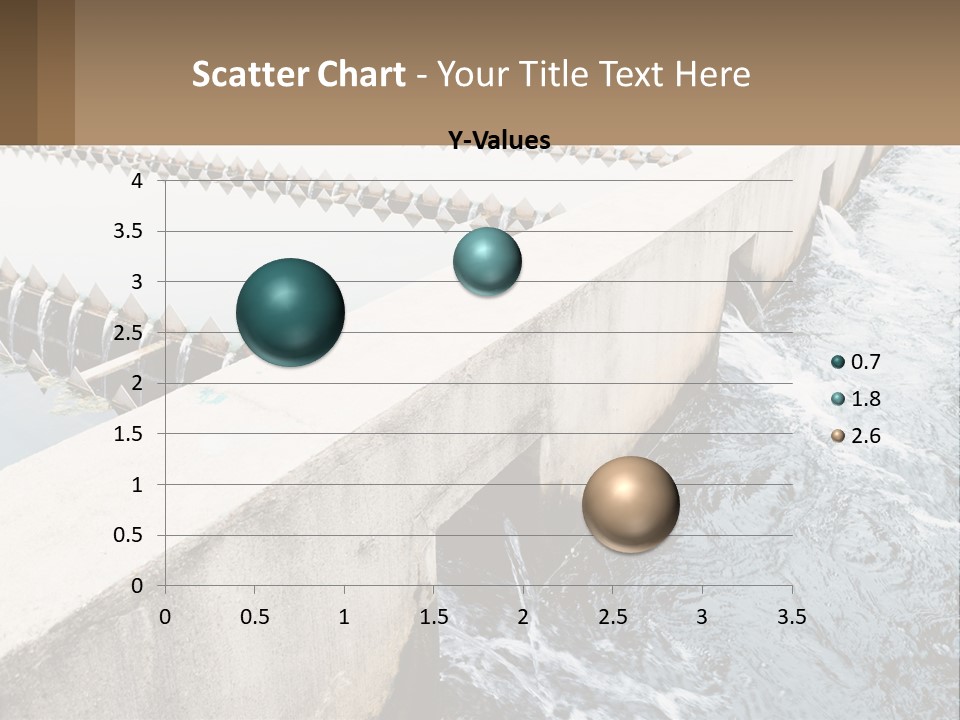 A Power Plant With Water Coming Out Of It PowerPoint Template
