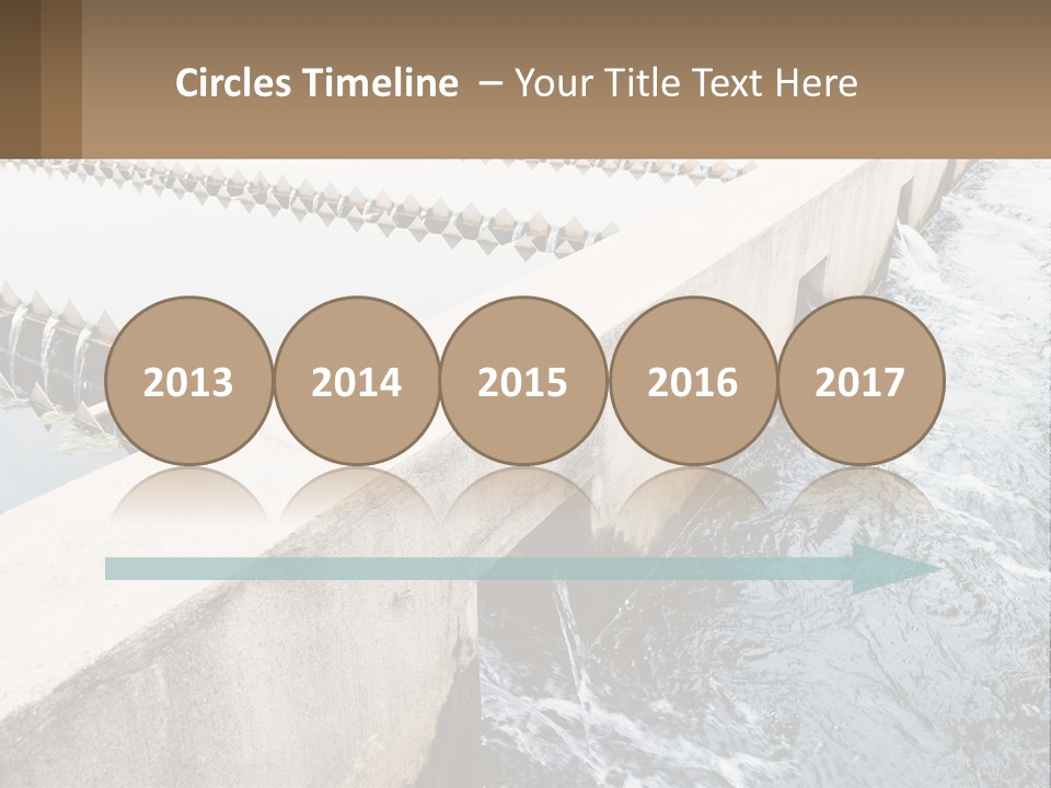 A Power Plant With Water Coming Out Of It PowerPoint Template