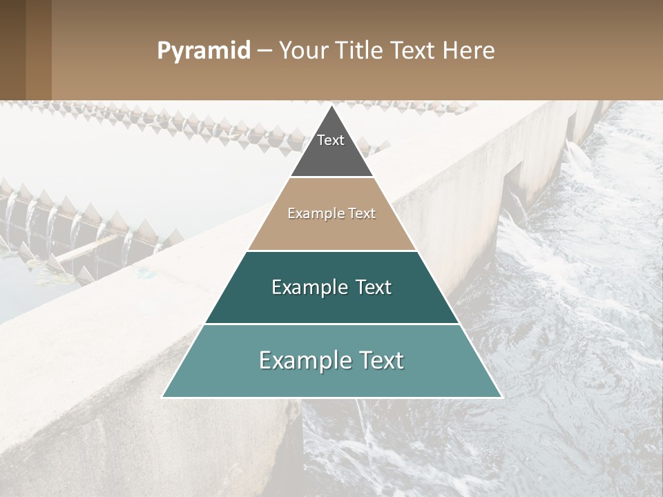 A Power Plant With Water Coming Out Of It PowerPoint Template