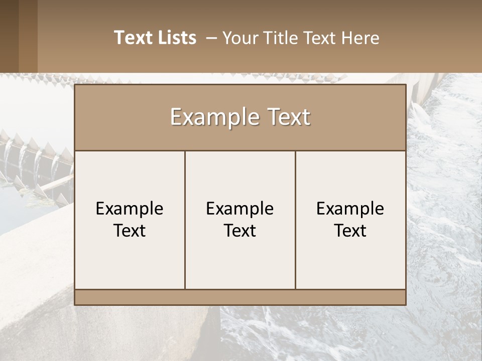 A Power Plant With Water Coming Out Of It PowerPoint Template