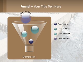 A Power Plant With Water Coming Out Of It PowerPoint Template