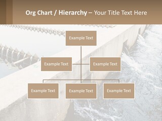 A Power Plant With Water Coming Out Of It PowerPoint Template