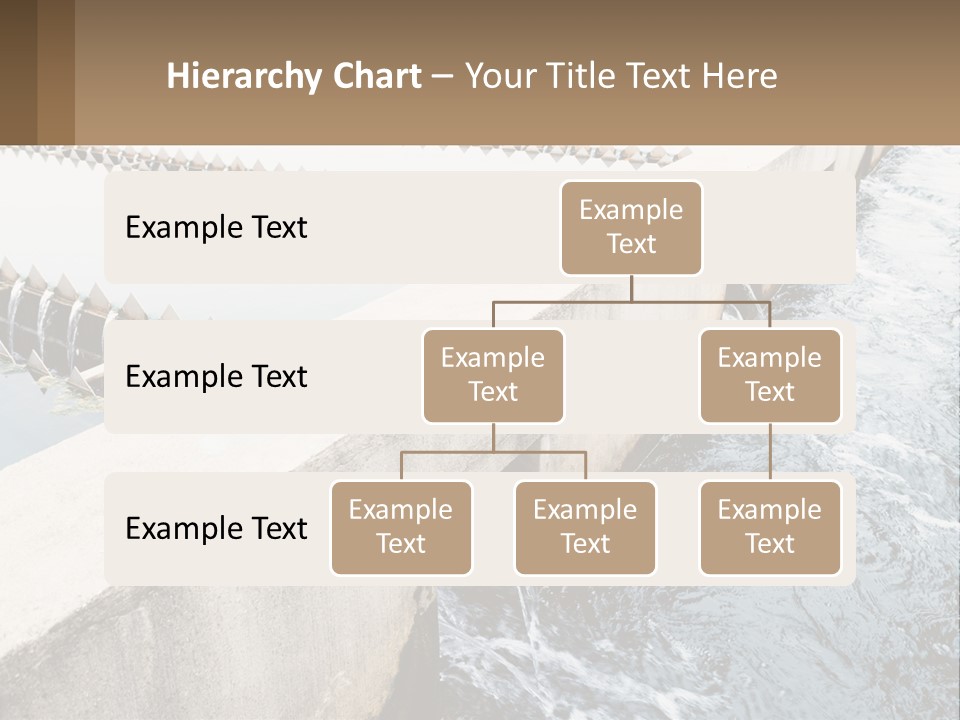 A Power Plant With Water Coming Out Of It PowerPoint Template