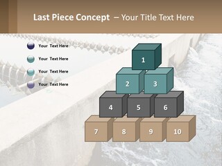 A Power Plant With Water Coming Out Of It PowerPoint Template