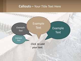 A Power Plant With Water Coming Out Of It PowerPoint Template