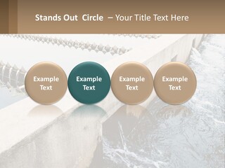 A Power Plant With Water Coming Out Of It PowerPoint Template