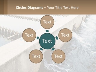 A Power Plant With Water Coming Out Of It PowerPoint Template