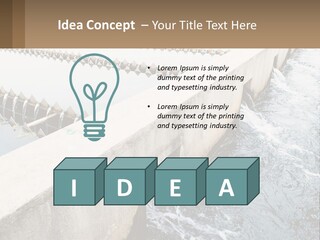 A Power Plant With Water Coming Out Of It PowerPoint Template