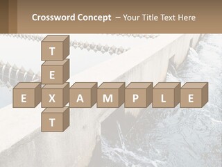 A Power Plant With Water Coming Out Of It PowerPoint Template