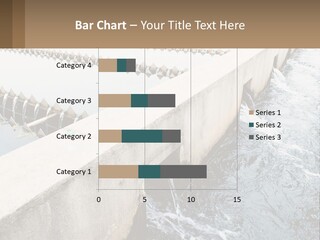 A Power Plant With Water Coming Out Of It PowerPoint Template