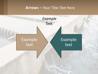 A Power Plant With Water Coming Out Of It PowerPoint Template