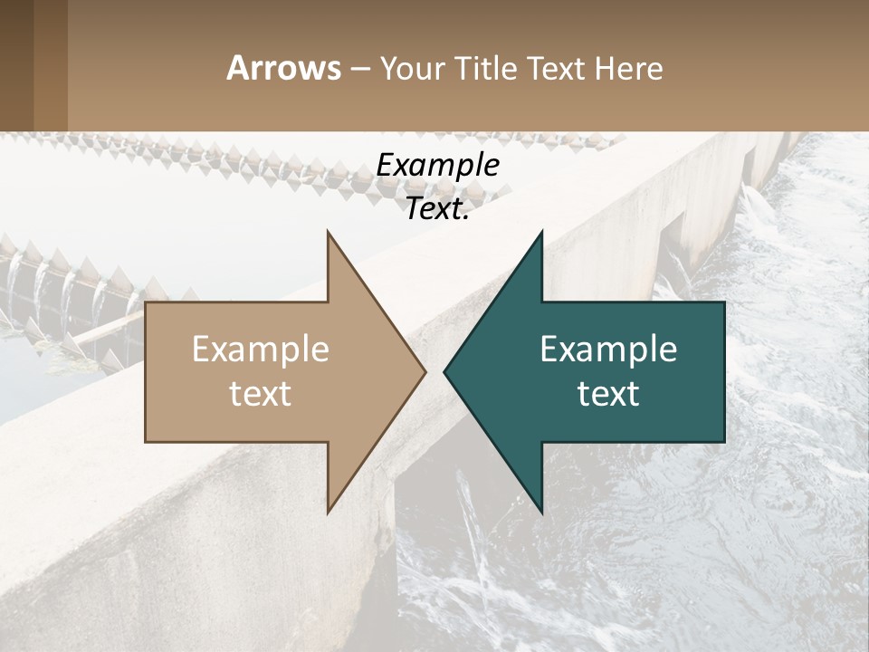 A Power Plant With Water Coming Out Of It PowerPoint Template