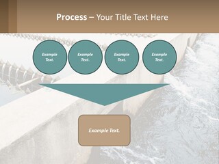 A Power Plant With Water Coming Out Of It PowerPoint Template