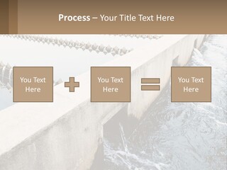 A Power Plant With Water Coming Out Of It PowerPoint Template