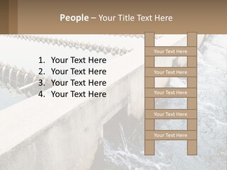 A Power Plant With Water Coming Out Of It PowerPoint Template