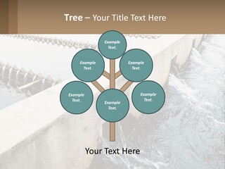 A Power Plant With Water Coming Out Of It PowerPoint Template