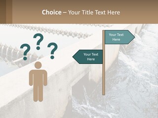 A Power Plant With Water Coming Out Of It PowerPoint Template