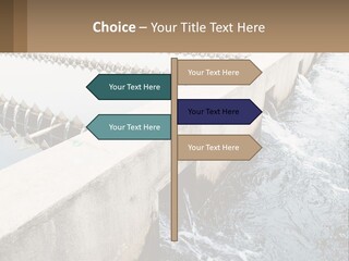 A Power Plant With Water Coming Out Of It PowerPoint Template