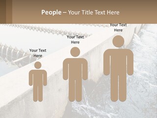 A Power Plant With Water Coming Out Of It PowerPoint Template