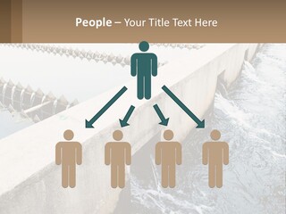 A Power Plant With Water Coming Out Of It PowerPoint Template