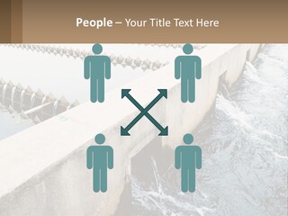 A Power Plant With Water Coming Out Of It PowerPoint Template