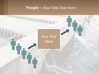 A Power Plant With Water Coming Out Of It PowerPoint Template