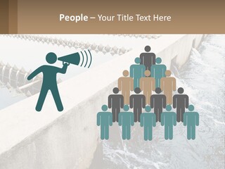 A Power Plant With Water Coming Out Of It PowerPoint Template