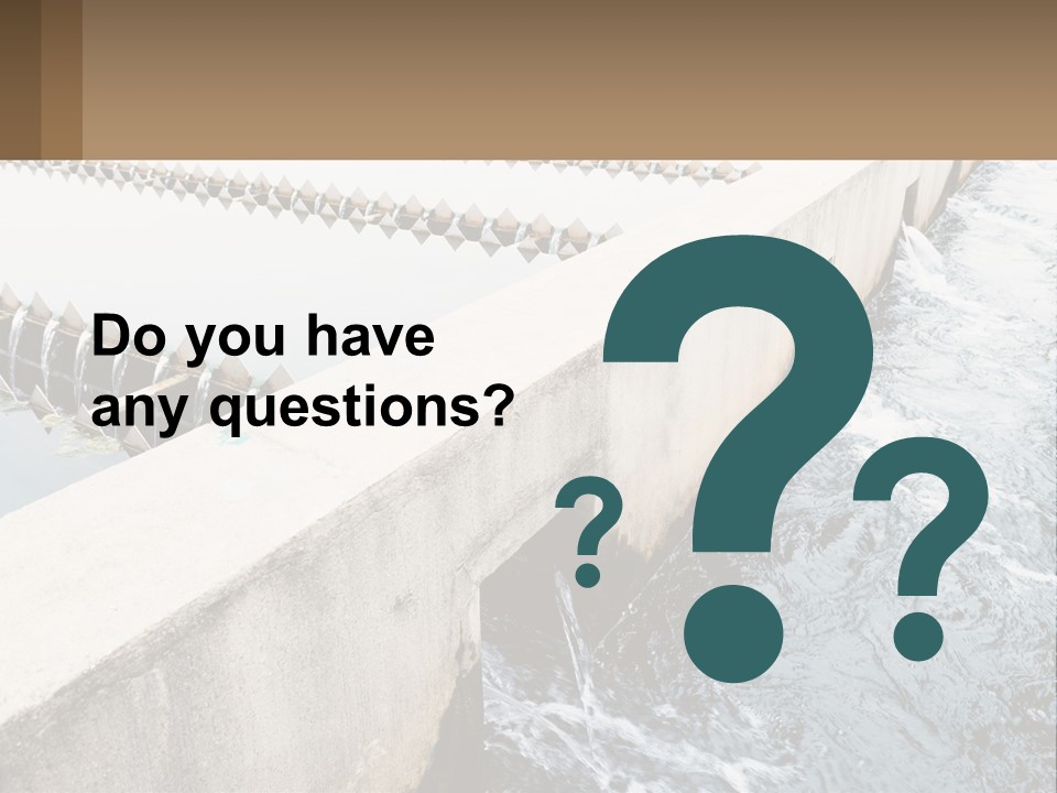 A Power Plant With Water Coming Out Of It PowerPoint Template