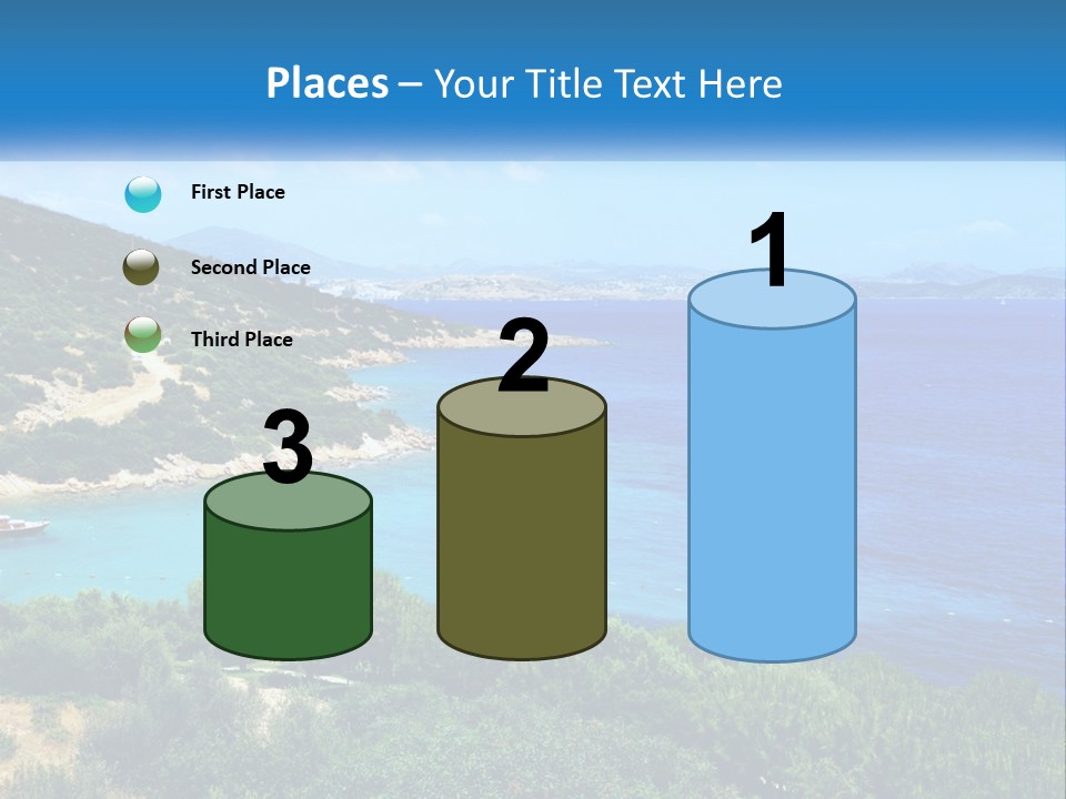 A Large Body Of Water Surrounded By Trees PowerPoint Template