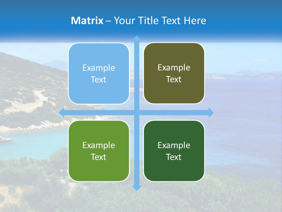 A Large Body Of Water Surrounded By Trees PowerPoint Template