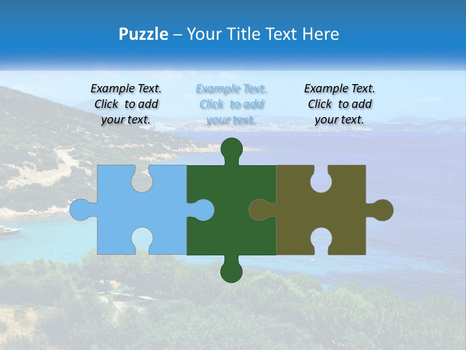 A Large Body Of Water Surrounded By Trees PowerPoint Template