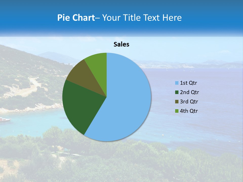 A Large Body Of Water Surrounded By Trees PowerPoint Template