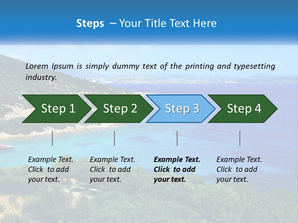 A Large Body Of Water Surrounded By Trees PowerPoint Template