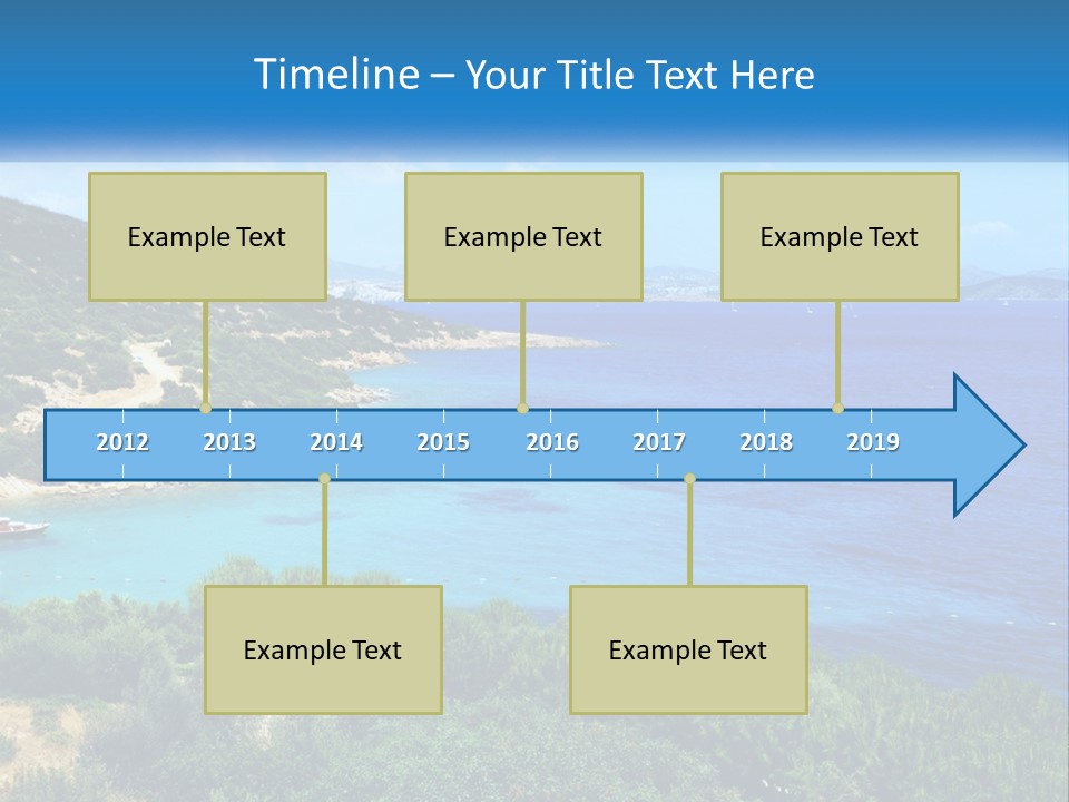 A Large Body Of Water Surrounded By Trees PowerPoint Template