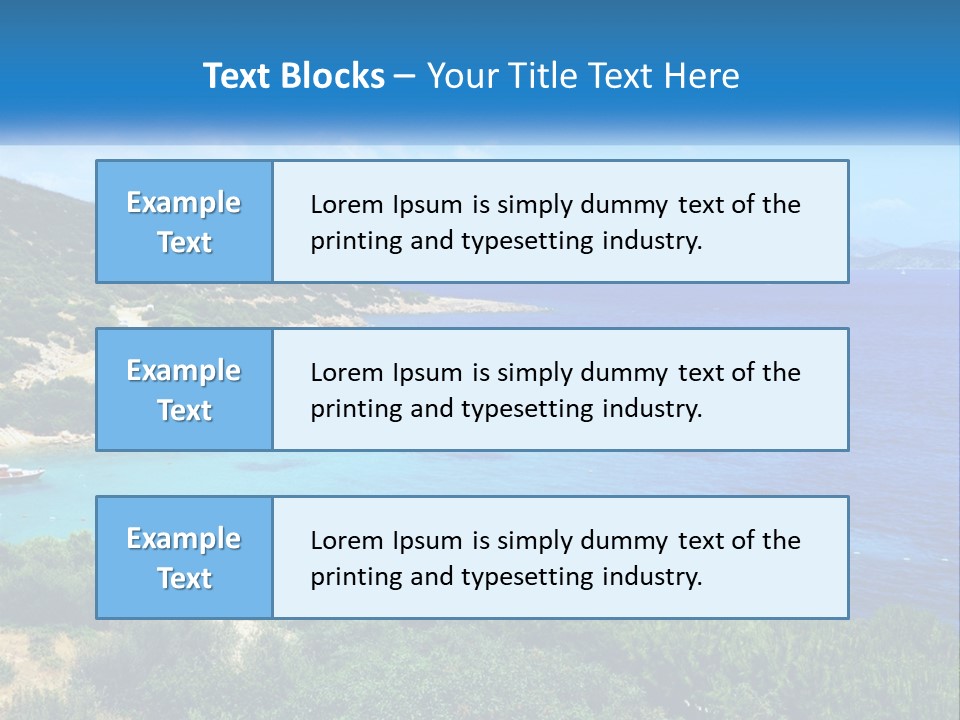 A Large Body Of Water Surrounded By Trees PowerPoint Template