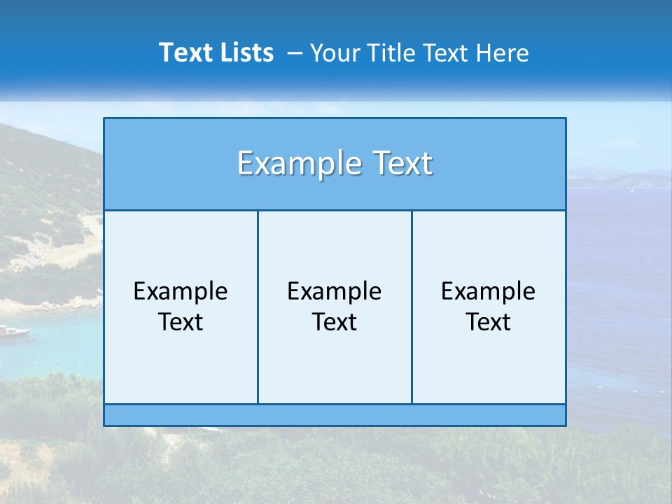A Large Body Of Water Surrounded By Trees PowerPoint Template