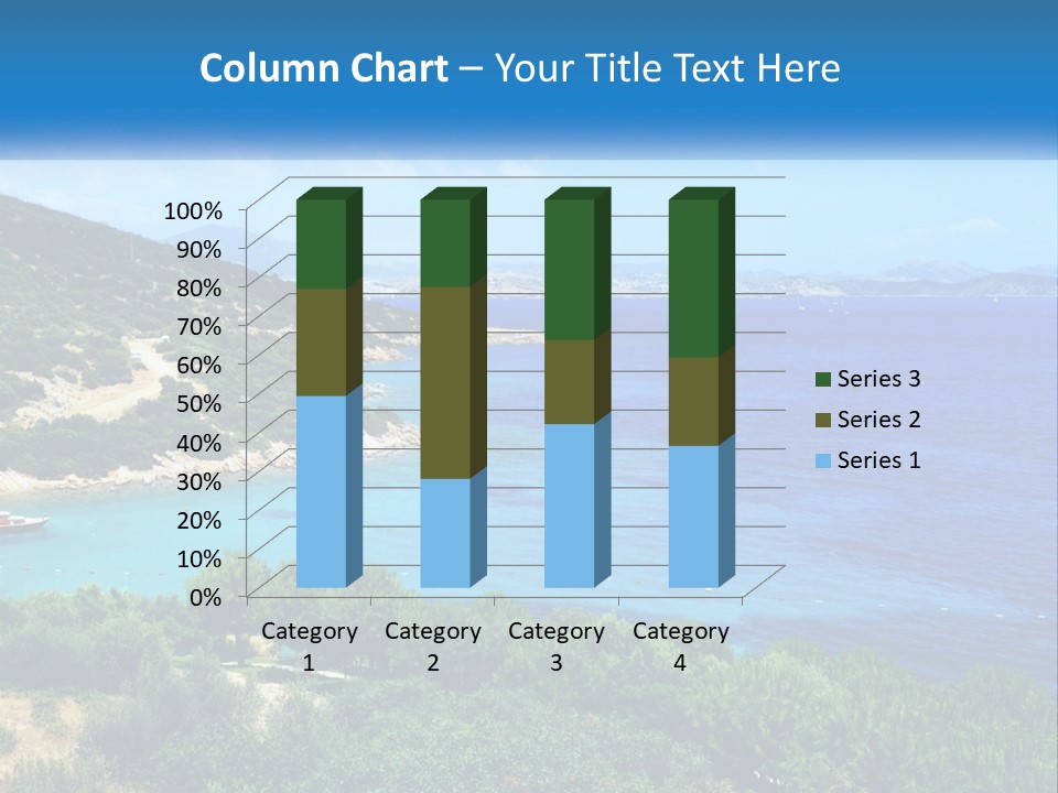 A Large Body Of Water Surrounded By Trees PowerPoint Template